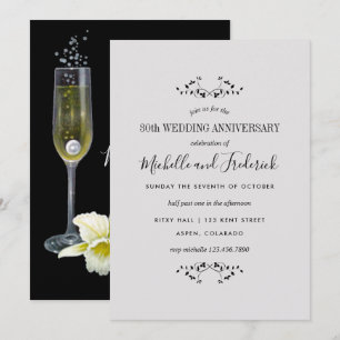 Invitation pour les 30 ans de mariage de noces de 