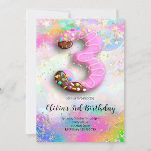 Invitation pour les 3 ans des filles