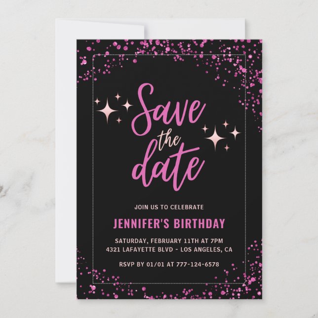 Invitation pour les 42 ans de Black Pink Enregistr (Devant)