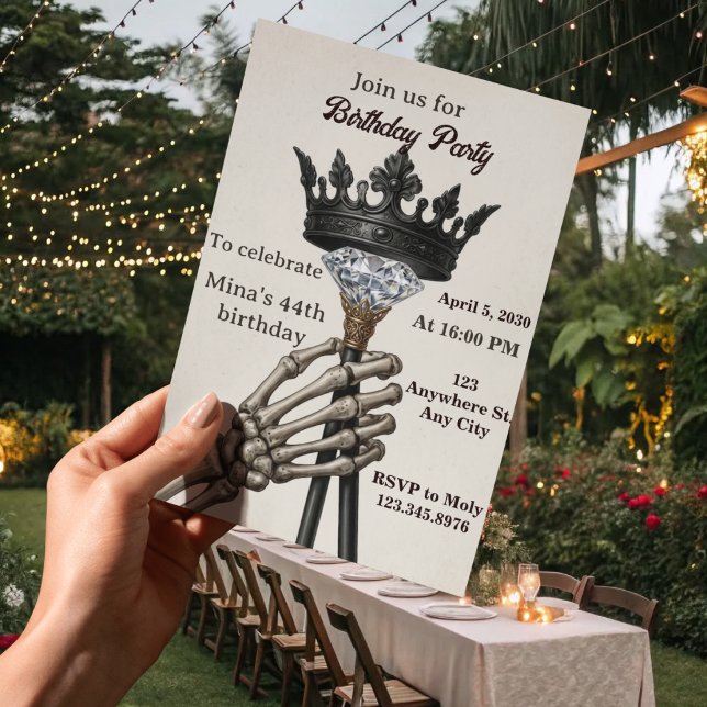 Invitation pour les 44 ans d'une femme (Créateur téléchargé)