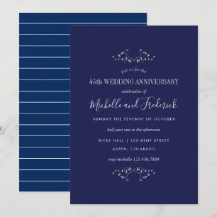 Invitation pour les 45 ans de mariage de saphir