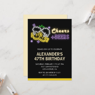 Invitation pour les 47 ans de boissons de bière Ch