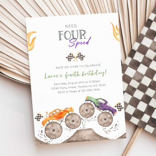 Invitation pour les 4 ans de Monster Truck Need Fo