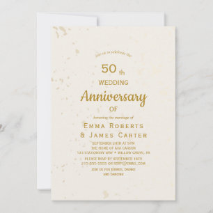 Invitation pour les 50 ans d'anniversaire de maria