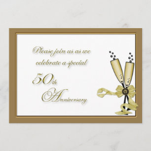 Invitation pour les 50 ans de Champagne
