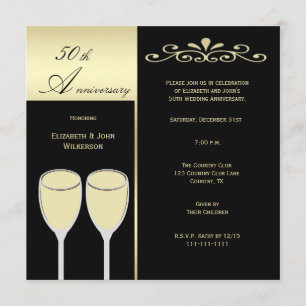 Invitation pour les 50 ans de mariage