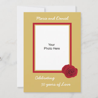 Invitation pour les 50 ans de mariage