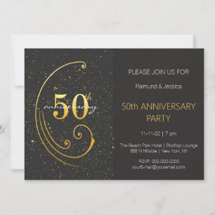 Invitation pour les 50 ans de mariage