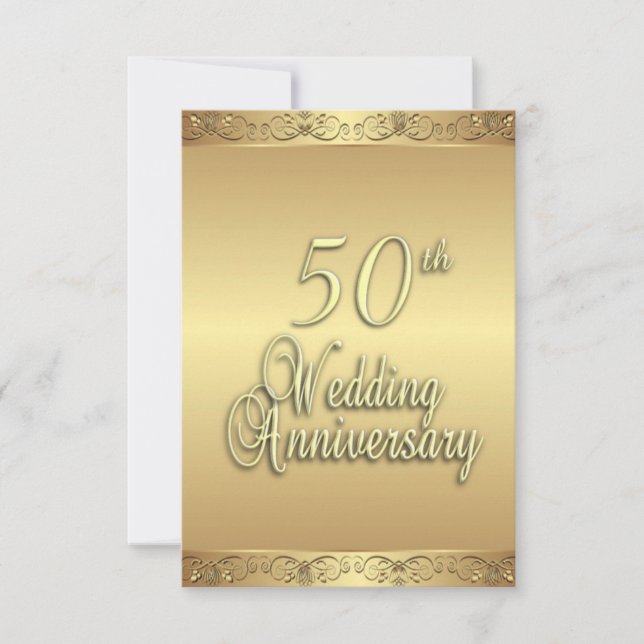 Invitation pour les 50 ans de mariage (Devant)
