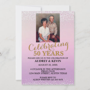 Invitation pour les 50 ans de mariage