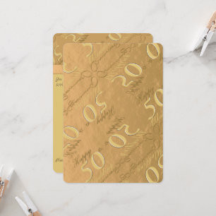 Invitation pour les 50 ans de mariage