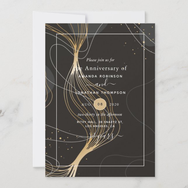 Invitation pour les 50 ans de mariage (Devant)