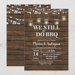 Invitation pour les 50 ans de mariage BBQ We Still