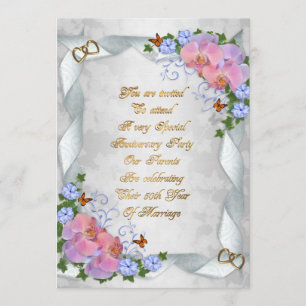 Invitation pour les 50 ans de mariage des parents
