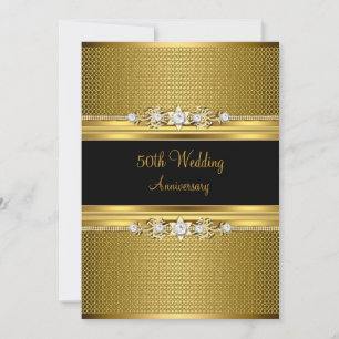 Invitation pour les 50 ans de mariage Diamond Flow