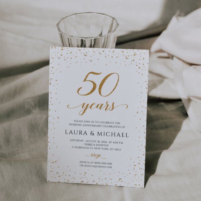 Invitation pour les 50 ans de mariage - GAC24 (50th Wedding Anniversary Invitation)