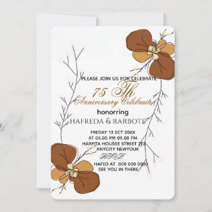 Invitation pour les 50 ans de mariage, Noces de Ve