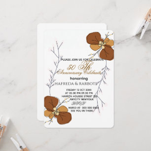 Invitation pour les 50 ans de mariage, Noces de Ve
