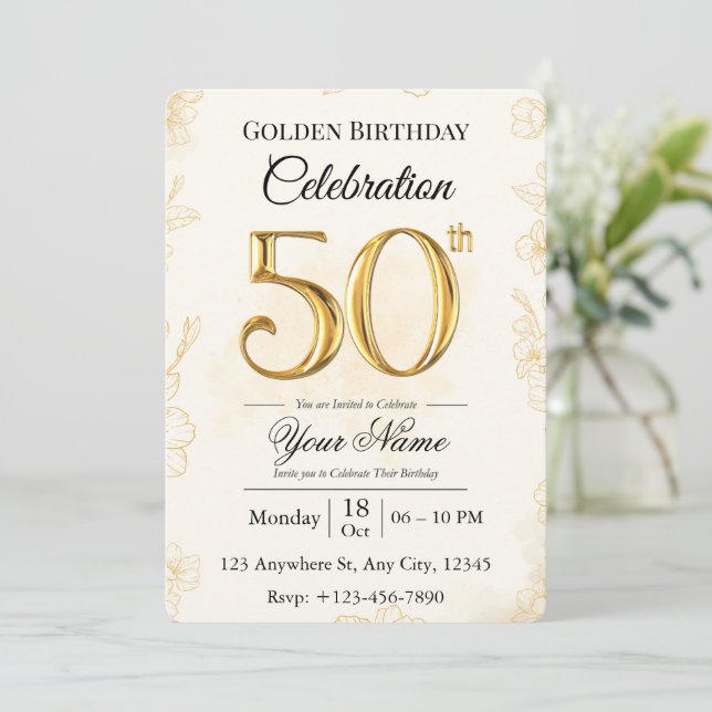 Invitation pour les 50 ans d'or  (Debout devant)
