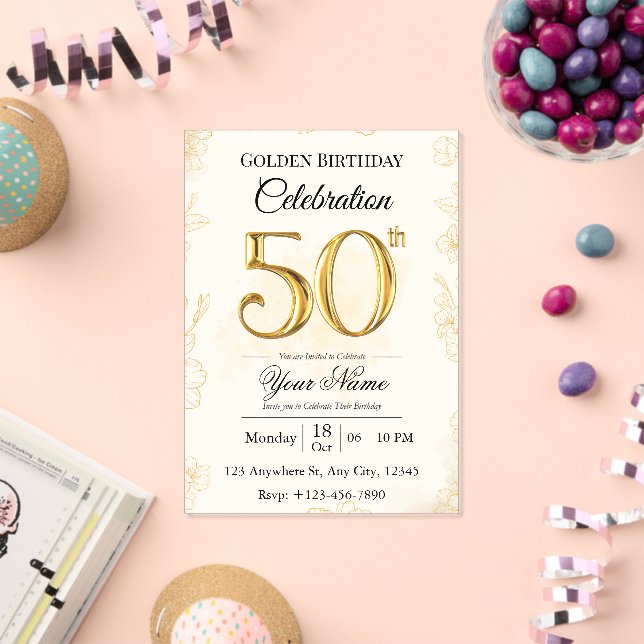 Invitation pour les 50 ans d'or  (Insitu (Célébration))