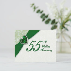 Invitation pour les 55 ans de mariage - Damask