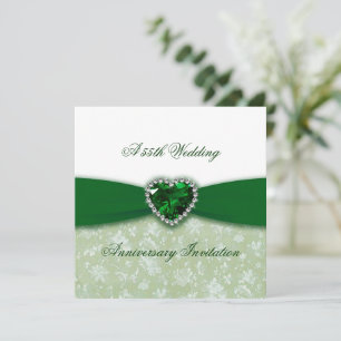 Invitation pour les 55 ans de mariage - Damask