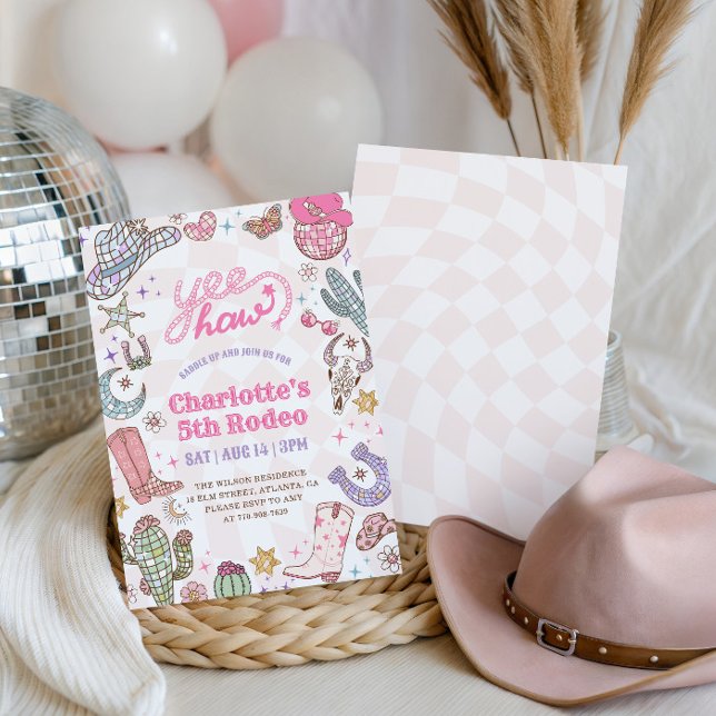 Invitation pour les 5 ans de Groovy Girl Rodeo (Créateur téléchargé)