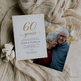 Invitation pour les 60 ans d'anniversaire de maria