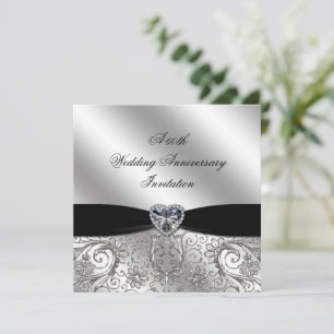 Invitation pour les 60 ans de mariage de diamant