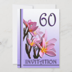 Invitation pour les 60 ans de mariage Frangipani