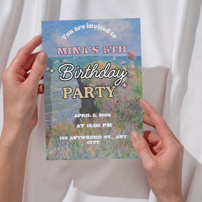 Invitation pour les 6 ans de Butterfly filles (Créateur téléchargé)
