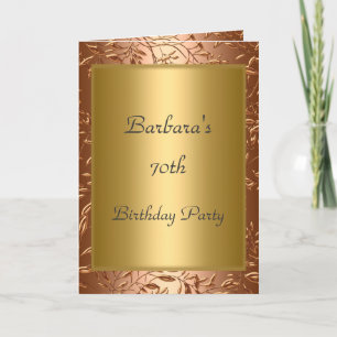 Invitation pour les 70 ans Anniversaire Or