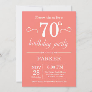 Invitation pour les 70 ans Corail