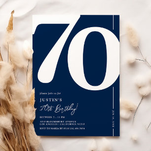 Invitation pour les 70 ans Refined Navy