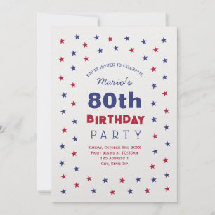 Invitation pour les 80 ans
