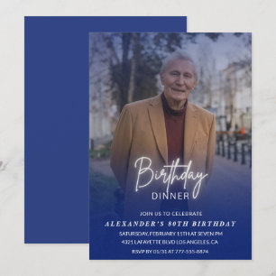 Invitation pour les 80 ans dîner d'anniversaire Ph