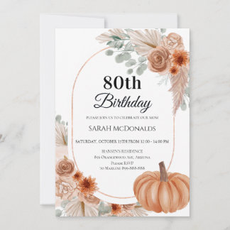Invitation pour les 80 ans d'une femme, Bohème