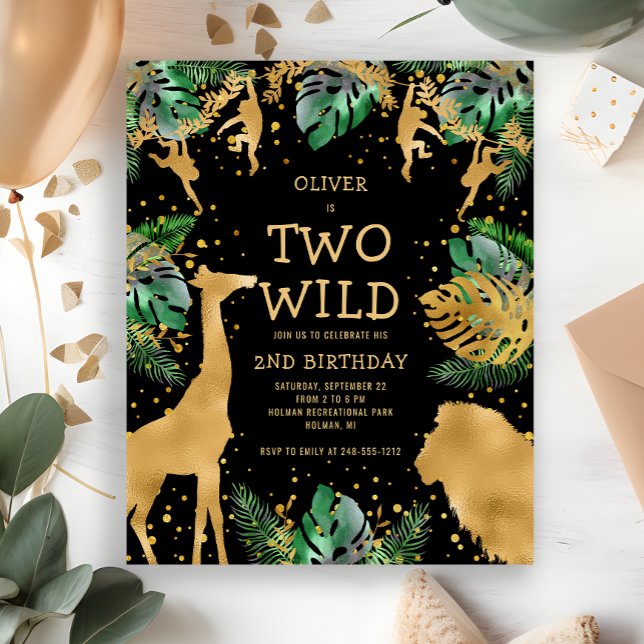 Invitation pour les deux ans de Budget Two Wild Go (Créateur téléchargé)