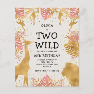 Invitation pour les deux ans de Budget Two Wild Pi