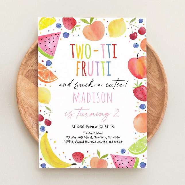 Invitation pour les deux ans de la petite fille Tu (Créateur téléchargé)