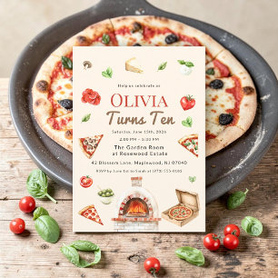 Invitation pour les dix ans du four à pizza italie