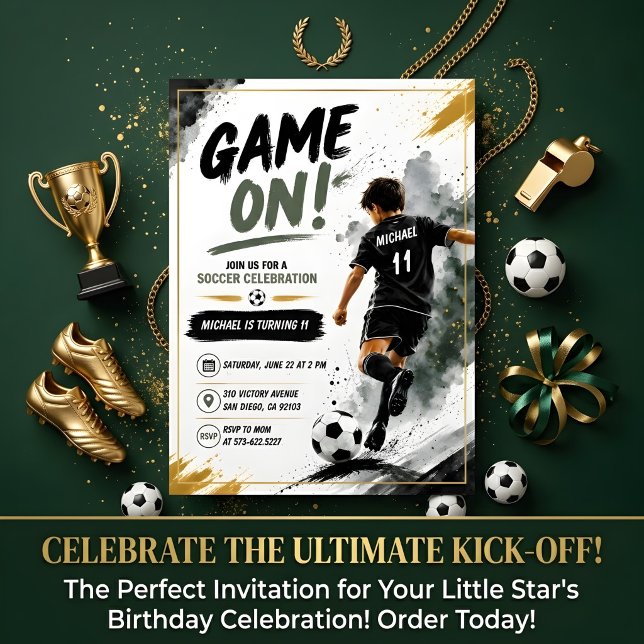 Invitation pour les enfants à une fête de sport -  (Créateur téléchargé)