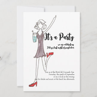 Invitation pour les filles à sortir le soir