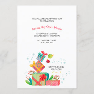 Invitation pour les vacances de Boxing Day