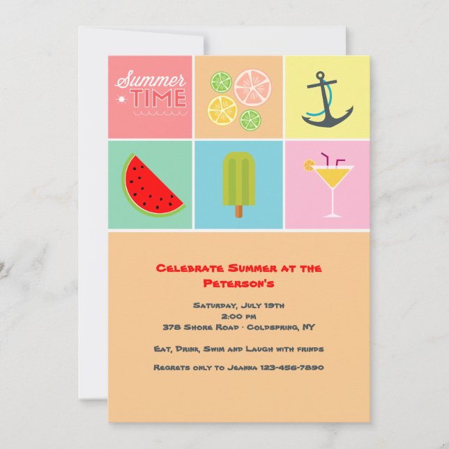 Invitation pour l'été (Devant)
