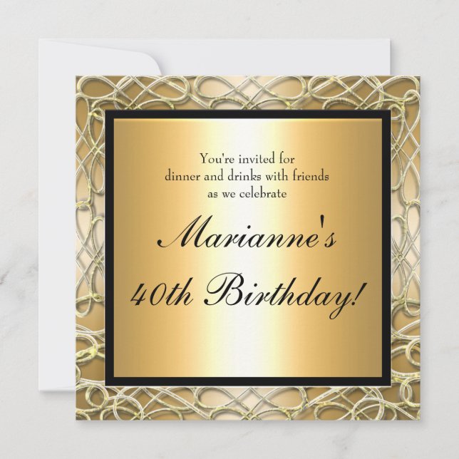 Invitation pour l'événement d'anniversaire de tour (Devant)
