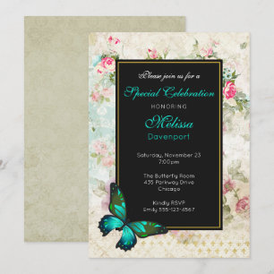Invitation pour l'événement de Collage Papillon Ve