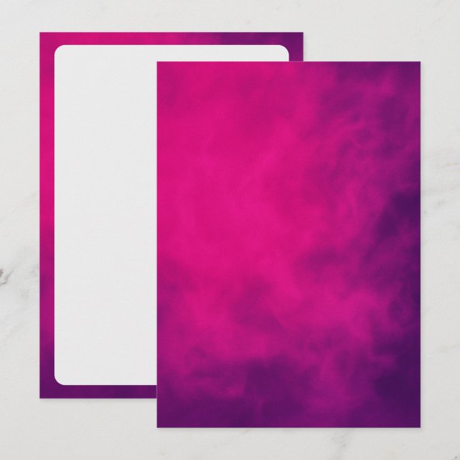 Invitation pour l'événement Fumée Rose Néon – Pers (Devant / Derrière)