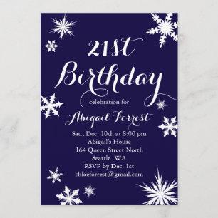 Invitation pour l'hiver 21e anniversaire de la Mar