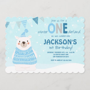 Invitation pour l'hiver ONE derland Boy Blue